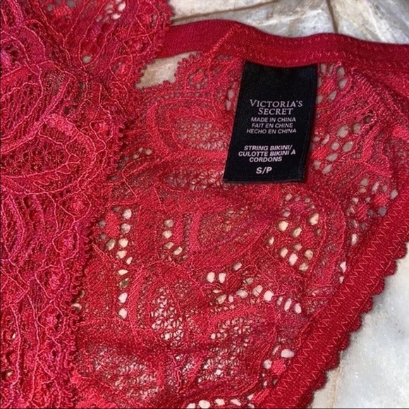 2 pcs Patch & Victoria's Secret Lace Panties Wrap Kink Strap Metal Chain Tassels - Picture 5 of 7